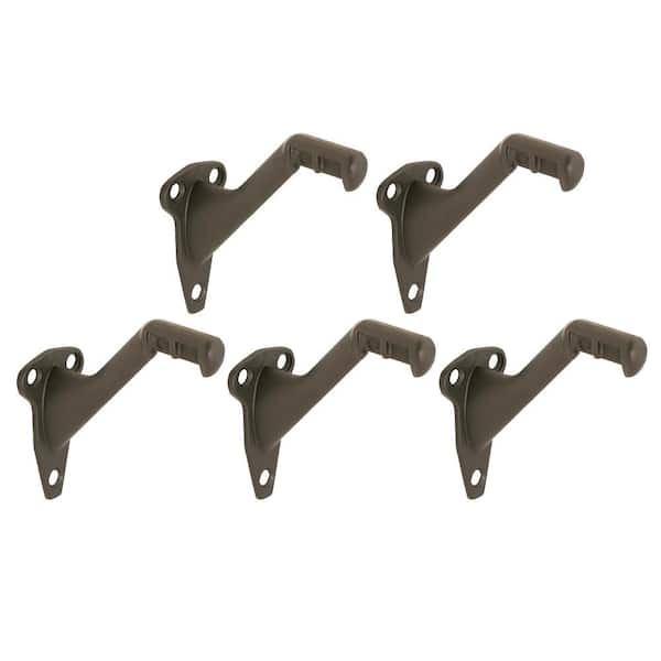 Design House Oil Rubbed Bronze Steel and Zinc Construction Standard Handrail Bracket (5-Pack)