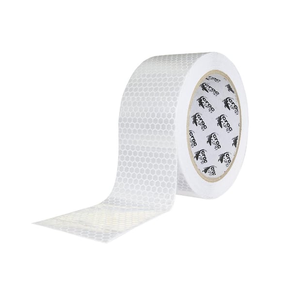 CROC grip 2 in. W x 32.8 ft. L White Reflective Tape287 The Home Depot