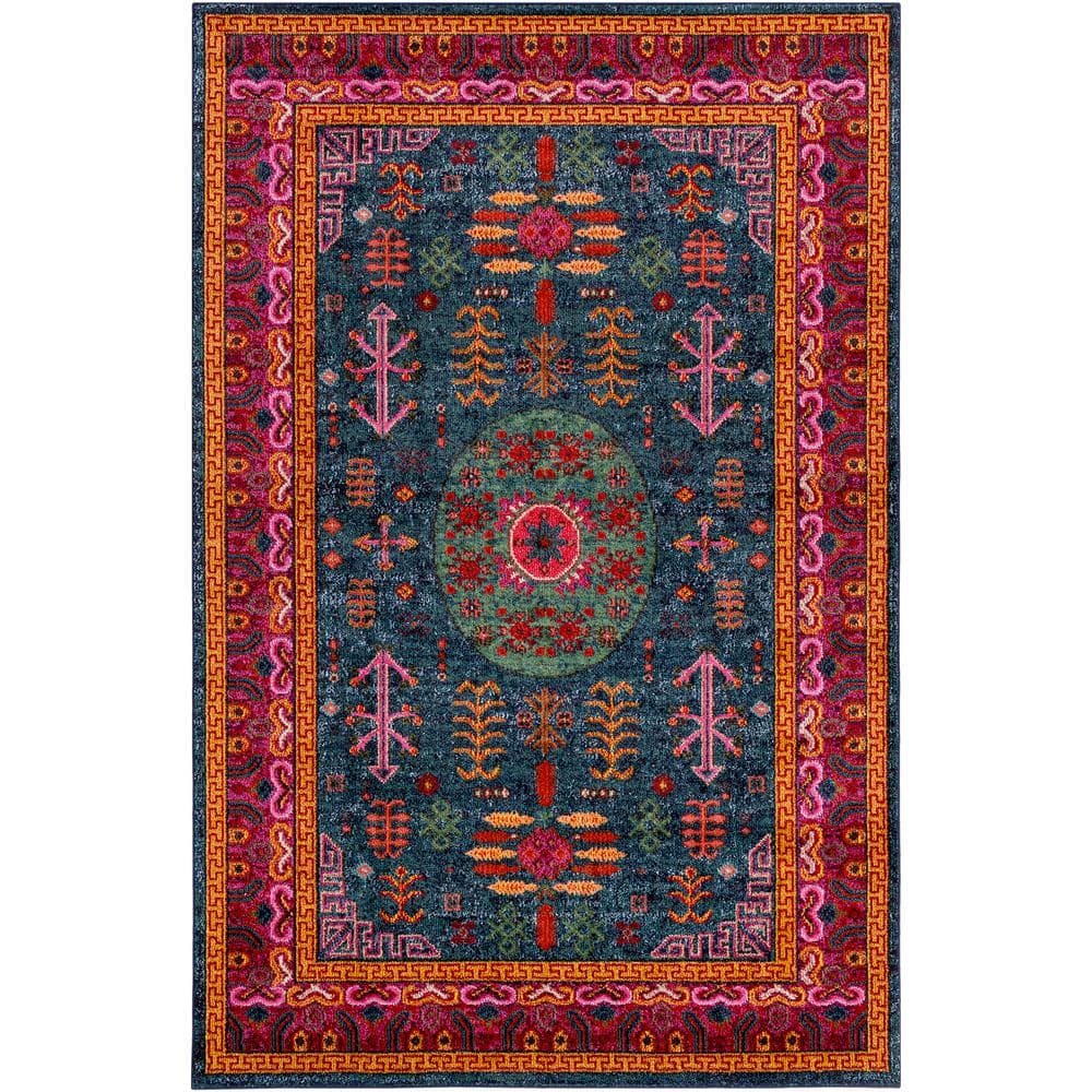 Surya Anika Ani-1005 Teal 8ft x 10ft  Area Rug