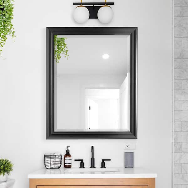 鏡 BROOKS WALL MIRROR Deco Mirror 26 in. W x 32 in. H Framed Rectanglular