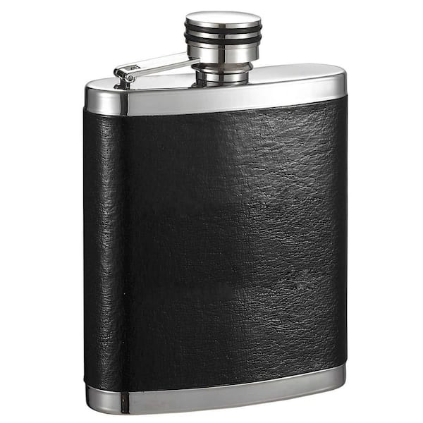 Visol Joey Black and Stainless Steel Liquor Flask