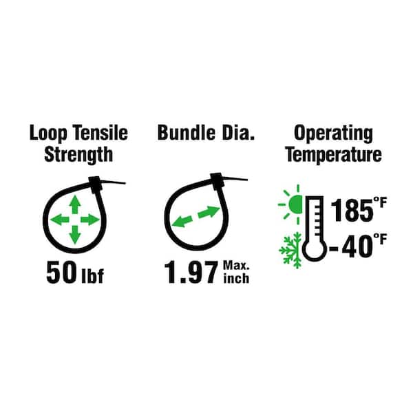 Commercial Electric 8in Standard 50lb Tensile Strength UL 21S
