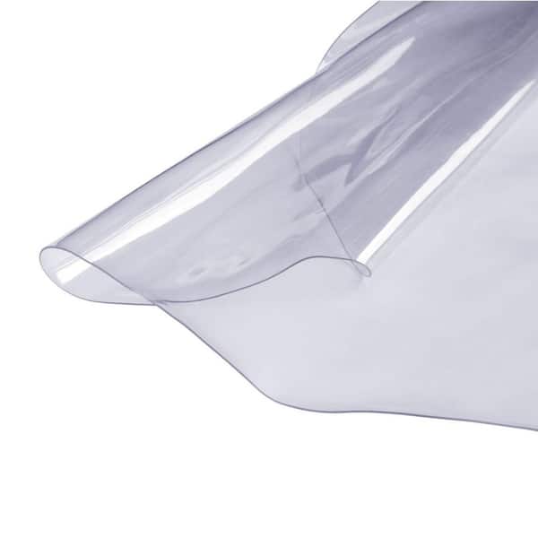 Clear Table Cover Protector, 48 in. /1230 mm Round Table Cover, 1.5 mm Thick PVC Plastic Tablecloth, Solid