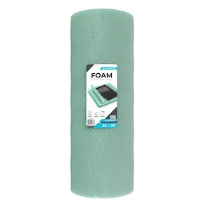 24 in. W x 50 ft. L Blue Perforated Padded Premium Foam Cushion