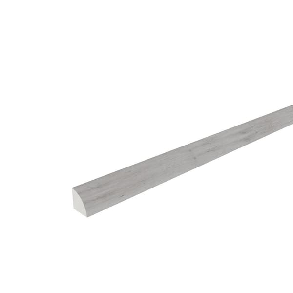 Everlux Premium Flooring Camila Rustic Gray 0.75 in. T x 0.75 in. W x 94.5 in. L Quarter Round Molding (4-Pack)