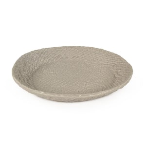 Grey Cross Weave Platter Small