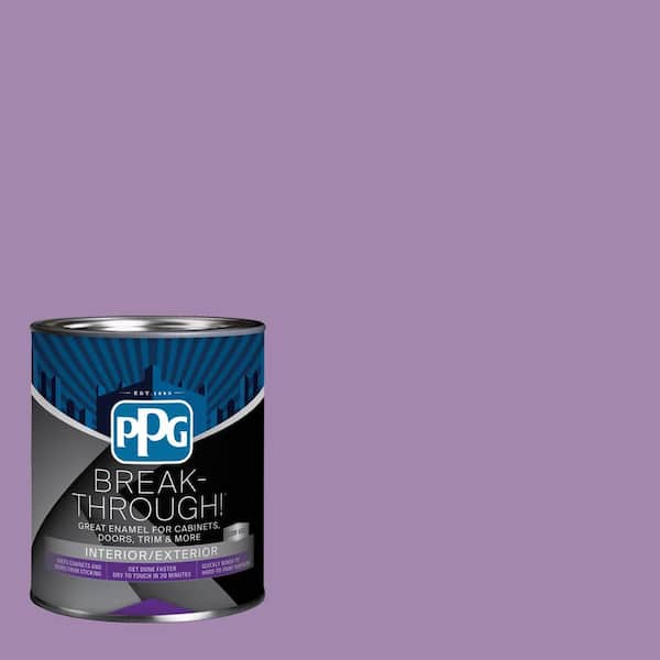 Break-Through! 1 qt. PPG1176-5 Violet Eclipse Semi-Gloss Interior/Exterior Door, Trim and Cabinet Paint