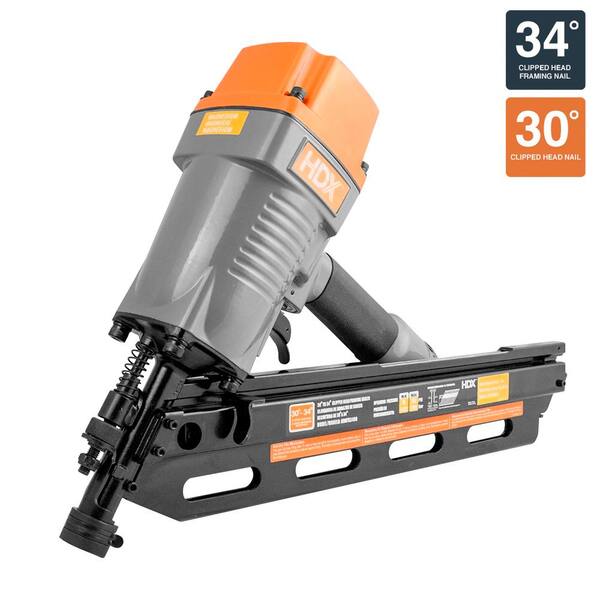 34-Degree Corded Pneumatic Clipped Head Framing Nailer 34-Degree Corded Pneumatic Clipped Head Framing Nailer