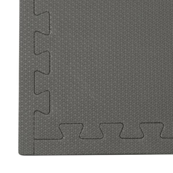 Norsk Multicolor-Gray 24 in. x 24 in. EVA Foam Multi-Purpose Reversible Interlocking Tiles (96 sq. ft. - 24 tiles) Norsk Multicolor-Gray 24 in. x 24 in. EVA Foam Multi-Purpose Reversible Interlocking Tiles (96 sq. ft. - 24 tiles)