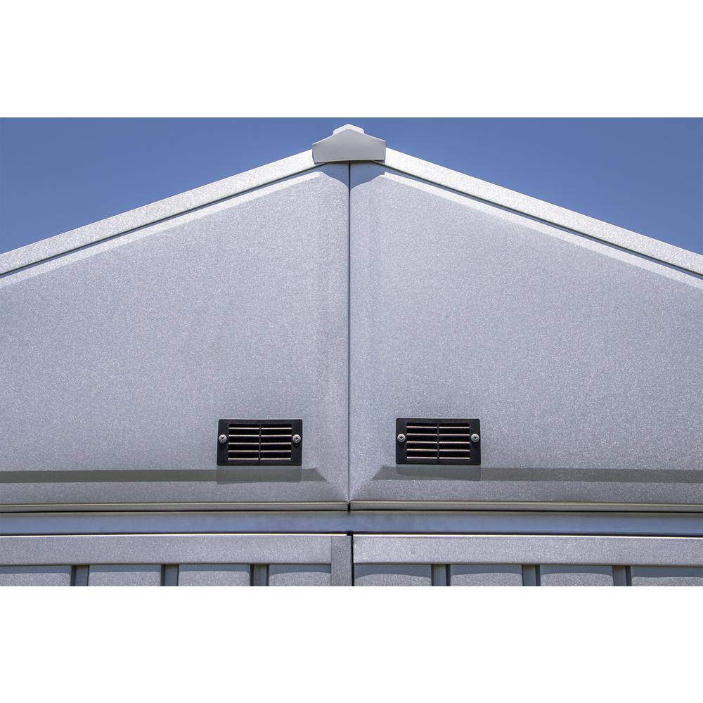 6 ft x 6 ft Silver Galvalume Steel Portable Storage Shed