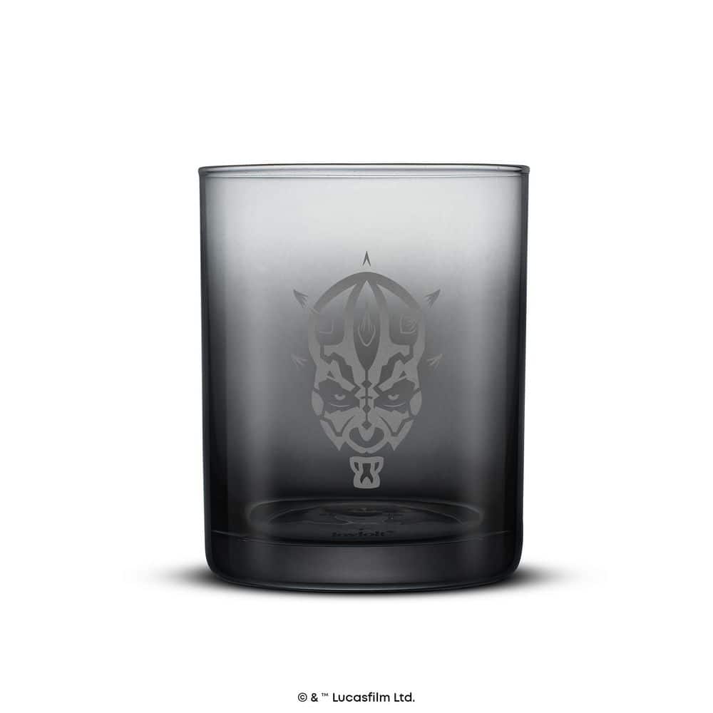 Star Wars Dark Side Black Glass Drinking Tumblers Set of 4