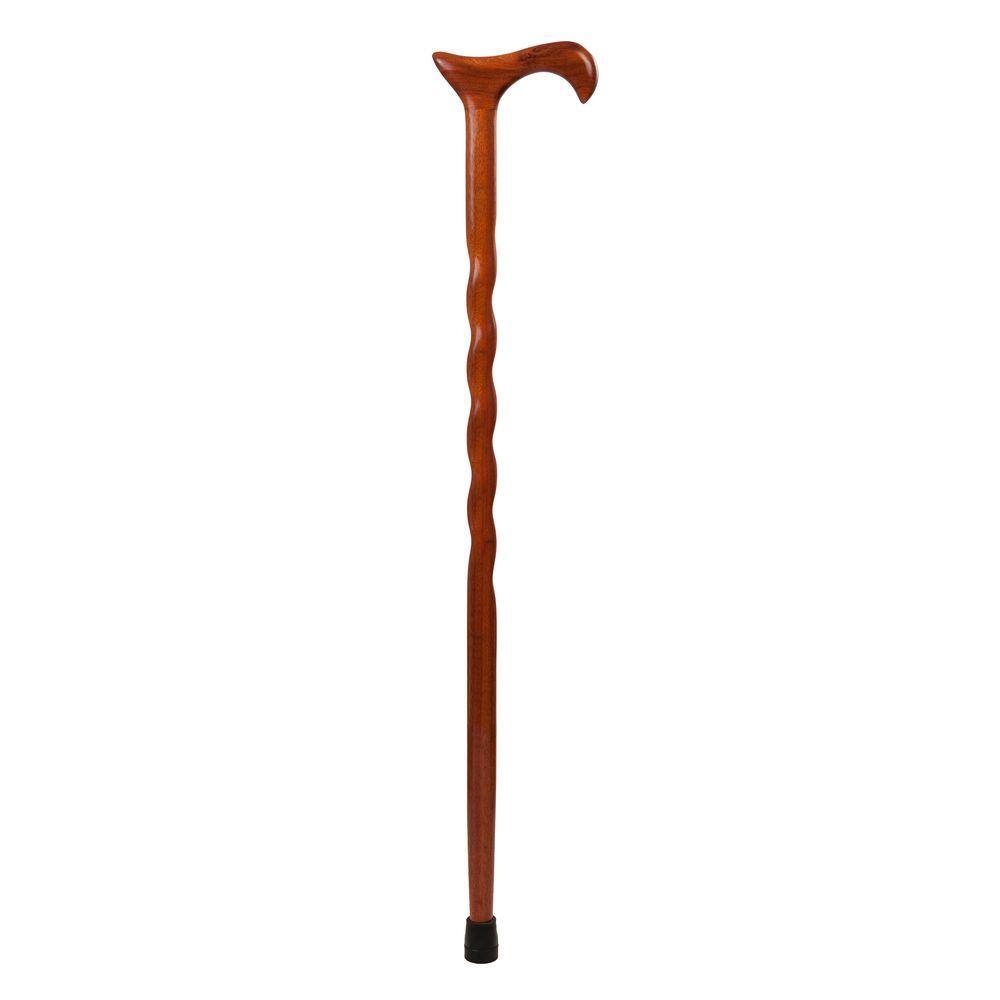 Brazos Walking Sticks 34 in. Twisted Bloodwood Derby Walking Cane-502 ...