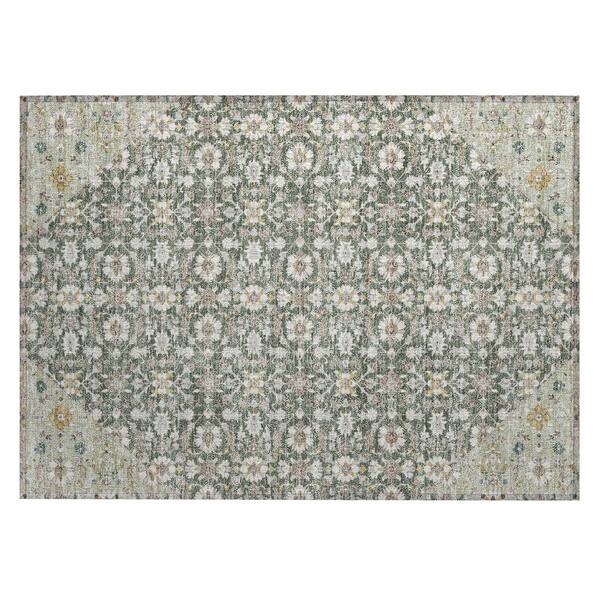 Chantille Machine Washable Indoor/Outdoor Abstract ACN3046 Basil 2 ft. x 3 ft. Accent Rug