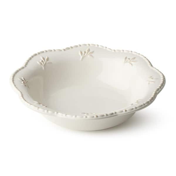 Certified International Heritage Beads 30 fl. oz. White Stoneware