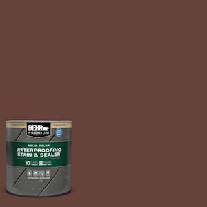 1 qt. #SC-117 Russet Solid Color Waterproofing Exterior Wood Stain and Sealer