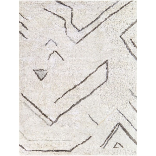 Evander Cream 7 ft. 10 in. x 10 ft. Abstract Area Rug