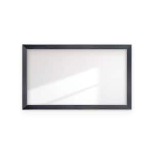 67 in. W x 40 in. H Silver Accent Black Wide Framed Wall Mirror