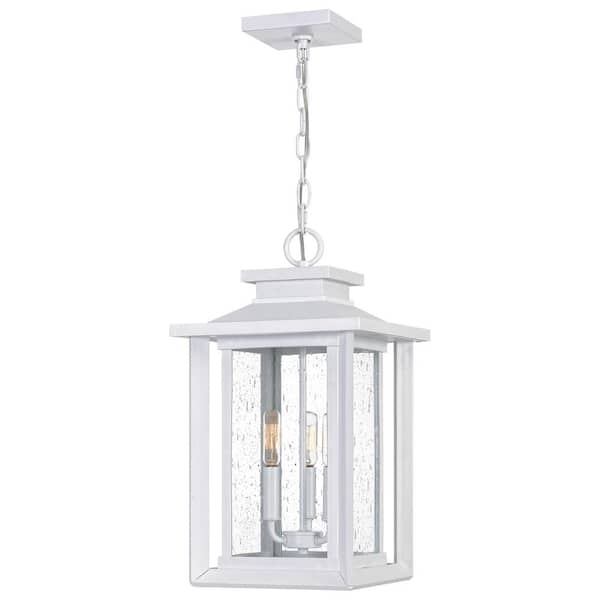 Wakefield 1-Light White Outdoor Pendant Light