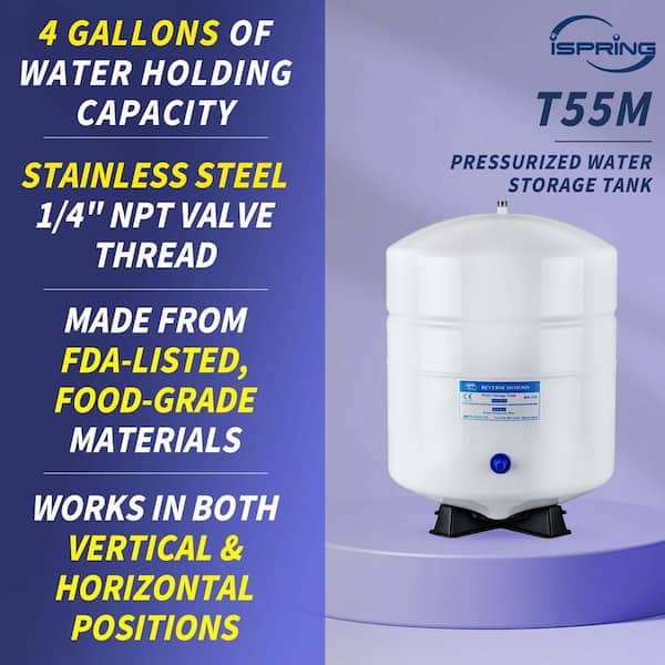 5.5 Gal. Metal Reverse Osmosis Water Storage Tank