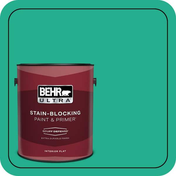 BEHR ULTRA 1 gal. #480B-5 Mermaid Song Extra Durable Flat Interior Paint & Primer