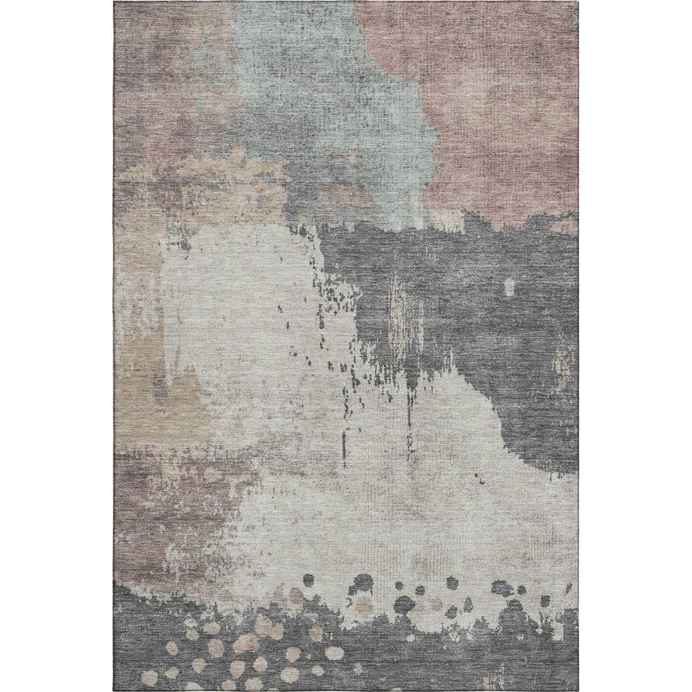 Mayfield Premium Machine Washable Abstract AMF1994 Khaki 8 ft. x 10 ft. Area Rug price history on PriceWatchPro