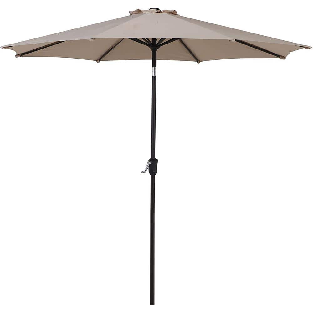 9 ft. Market Outdoor Market Patio Umbrella in Champagne
