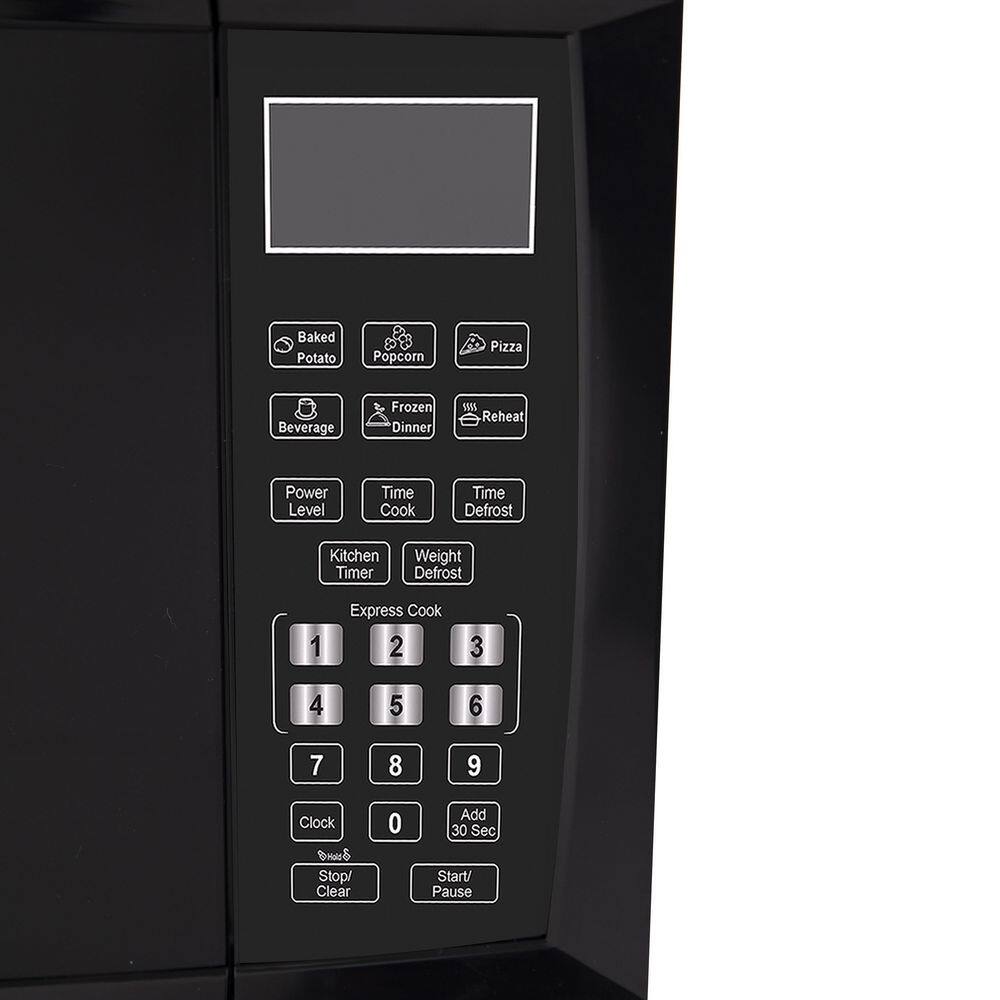 West Bend Compact Black 900-Watt Microwave Oven with LED Light