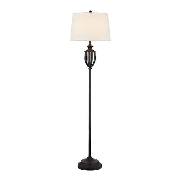 Maxax Chicago 59 in. Black Floor Lamp
