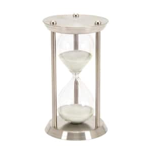 Silver Hourglass Sand Metal Timer