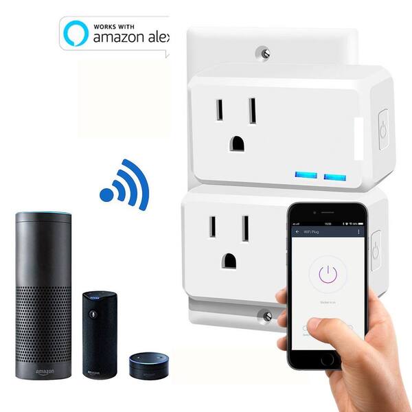 VIEWISE Smart Plug Mini, Wi-Fi Switch Outlet Socket, No Hub Required, Works  with Alexa, Control Your Devices from Anywhere, Mini Size,  Echo