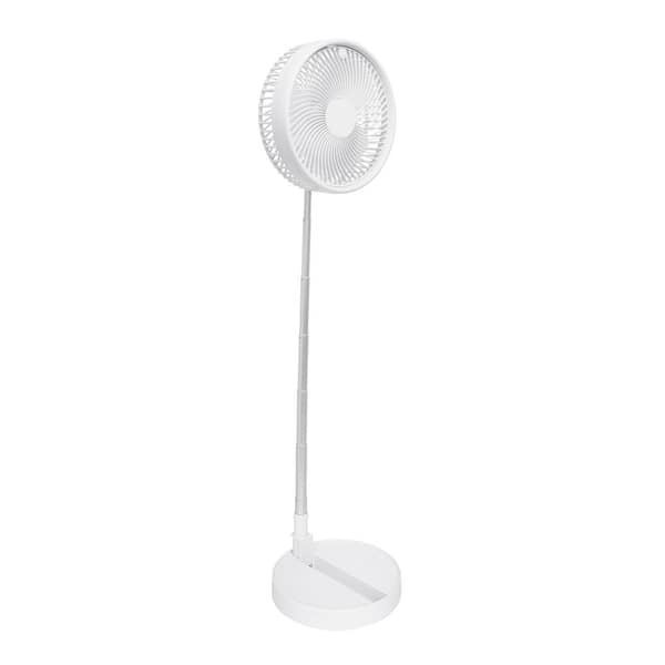 As Seen on TV 2-in-1 Adjustable Height 40 in. Unique Foldable and Portable My Foldaway Rechargeable Floor and Table Fan