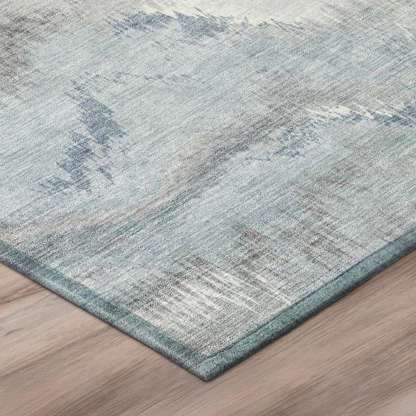 Chantille Machine Washable Indoor/Outdoor Abstract ACN2899 Pewter 10 ft. x 14 ft. Area Rug