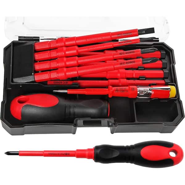 YICHUHAOXI 1000V Series 5 in. Shank 13 Bit Red Insulated