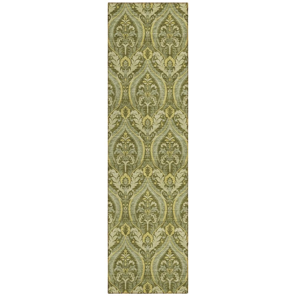Chantille ACN572 Green 2 ft. 3 in. x 7 ft. 6 in. Machine Washable Indoor/Outdoor Geometric Runner Rug price history on PriceWatchPro