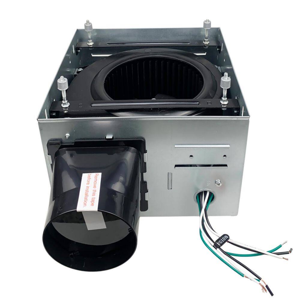 Matte Black Round LED Ceiling Mount Exhaust Fan
