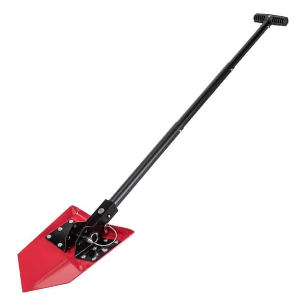 Delta 44 in. Aluminum Handle Flat Shovel with Carbon Steel Blade Racing Red
