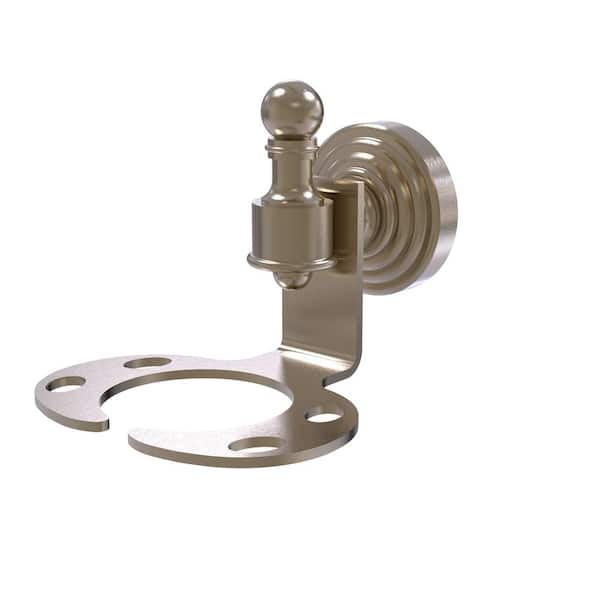 Allied Brass Retro Wave Collection Tumbler and Toothbrush Holder in Antique Pewter