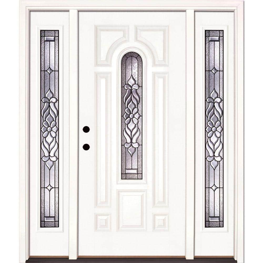 63.5 in.x81.625in.Lakewood Patina Center Arch Lt Unfinished Smooth Right-Ha