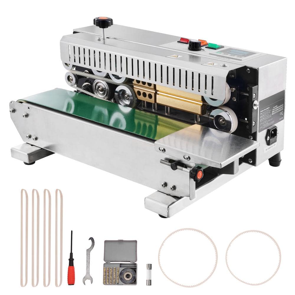 Continuous Bag Sealing Machine 0.24-0.47 in. Seal Width Horizontal Band Sealer with Digital Control, Stainless Steel price history on PriceWatchPro