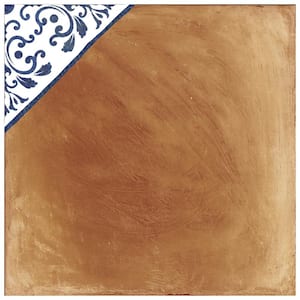 Sentier des Ocres Deco 7-7/8 in. x 7-7/8 in. Porcelain Floor and Wall Tile (7.2 sq. ft./Case)