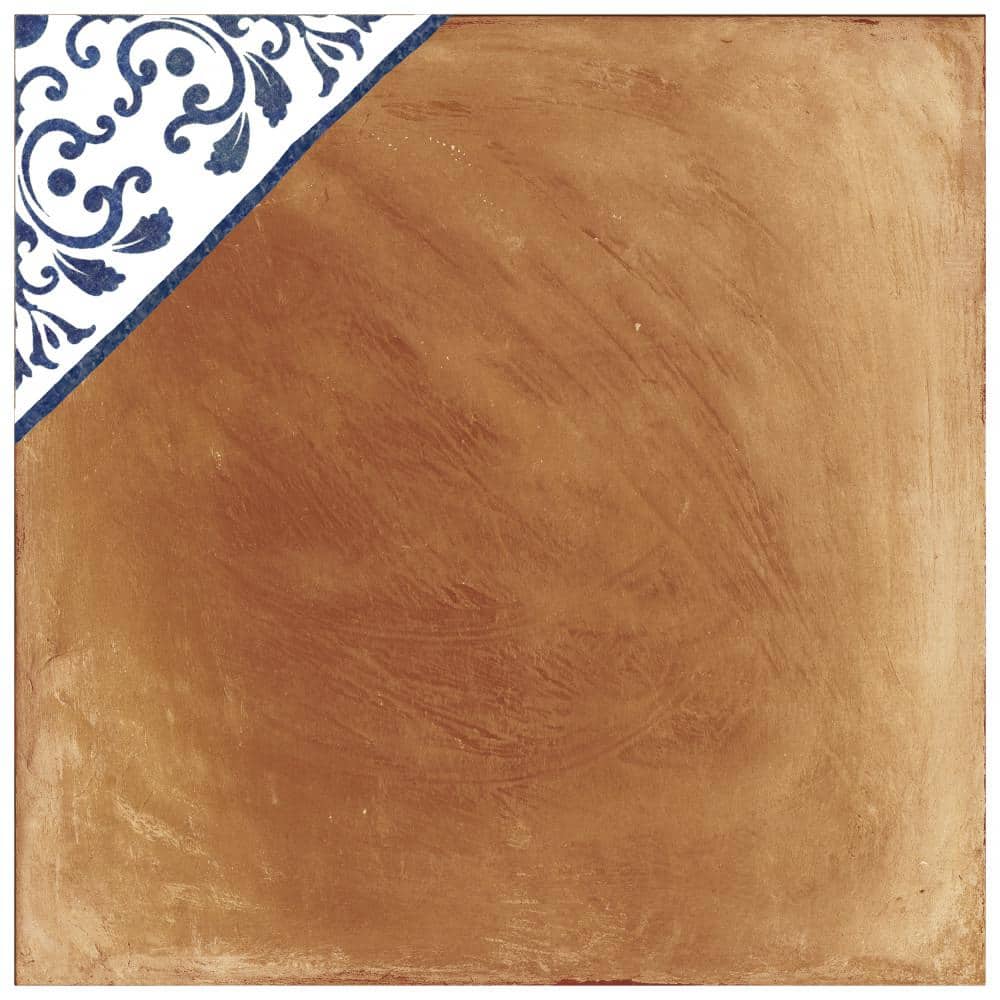 Sentier des Ocres Deco 7-7/8 in. x 7-7/8 in. Porcelain Floor and Wall Take Home Tile Sample price history on PriceWatchPro