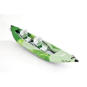 Betta-412 Recreational Kayak - 2 person 13'6" . Inflatable deck. Kayak paddle set included.
