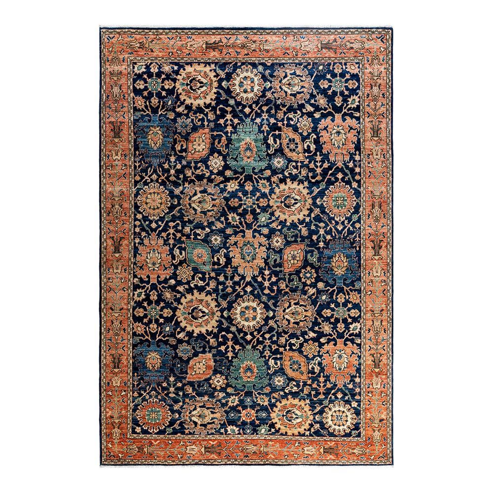 Serapi Blue 6 ft. x 9 ft. Tribal Wool Indoor Area Rug price history on PriceWatchPro