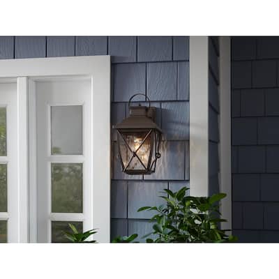 Springbrook 1-Light Rustic Outdoor Wall Lantern Sconce