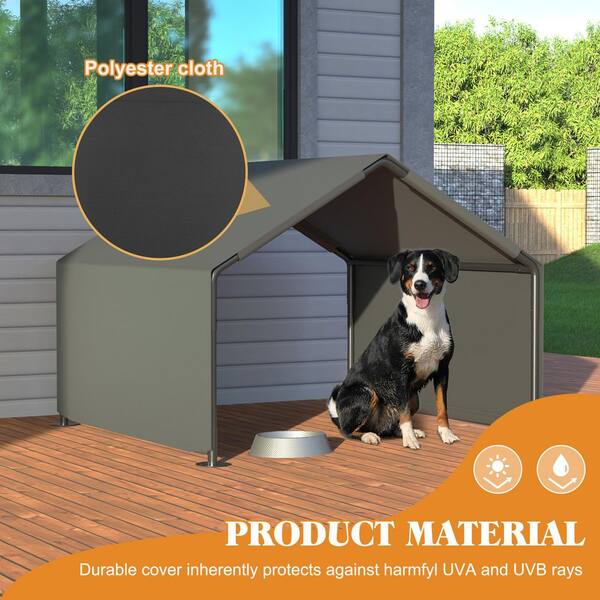 Outdoor Dog Shade Shelter – Waterproof Pet House With Sun & Rain Canopy For Dogs, Cats, Chickens