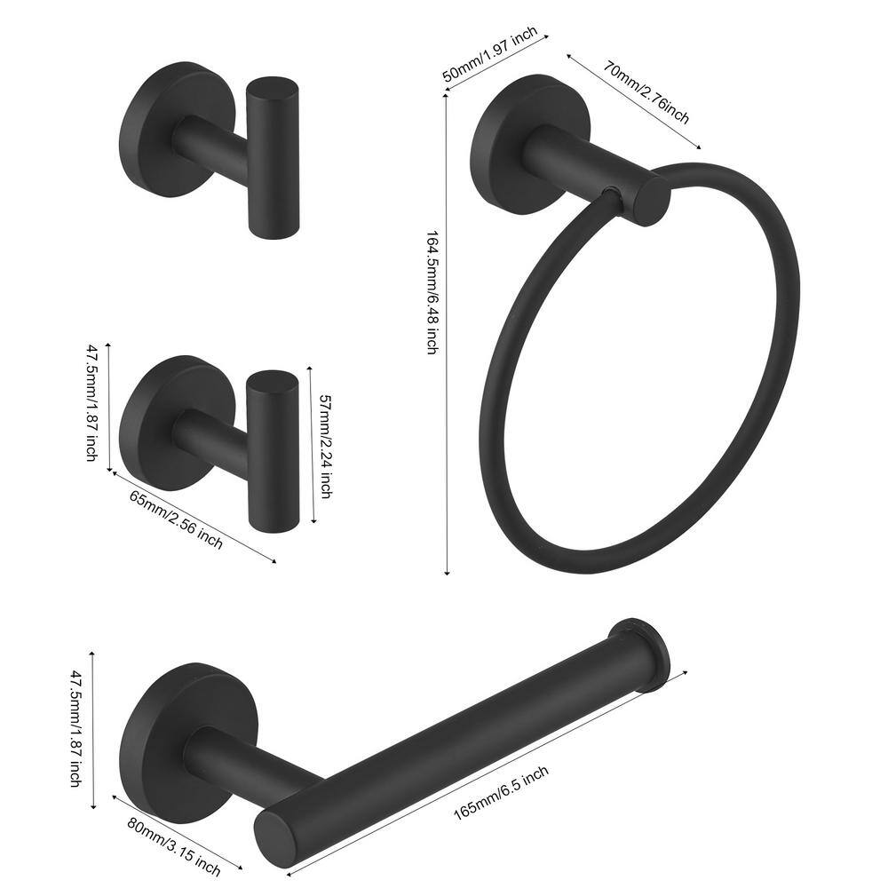 4 - Piece Bathroom Hardware Set