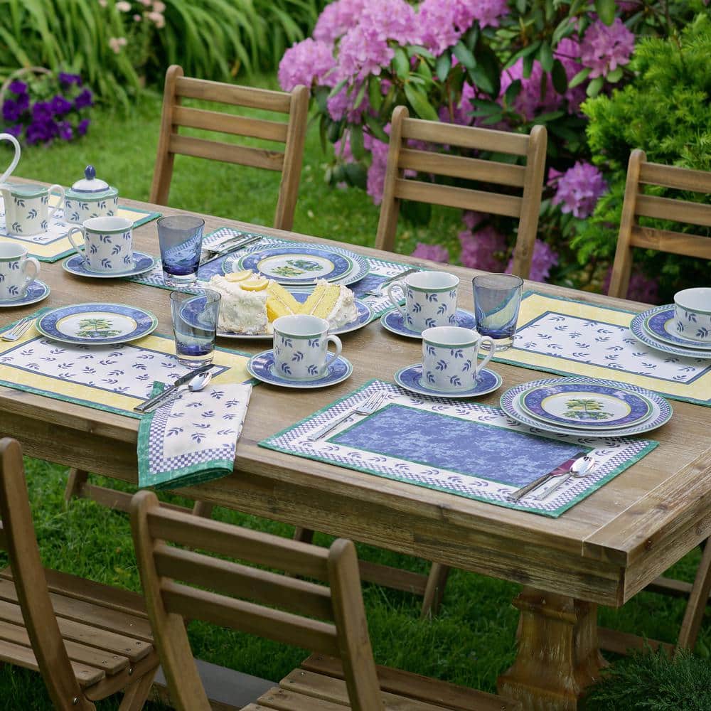Multicolor Cotton Reversible Patterned Placemats Set of 4