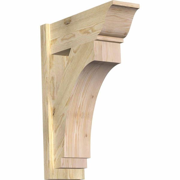 Ekena Millwork 8 in. x 30 in. x 22 in. Douglas Fir Imperial Traditional Rough Sawn Outlooker