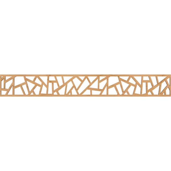Ekena Millwork Harrisburg Fretwork 0.25 in. D x 46.5 in. W x 6 in. L Maple Wood Panel Moulding