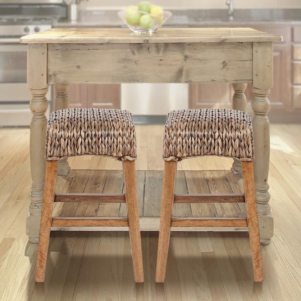 Rustic farmhouse counter online stools